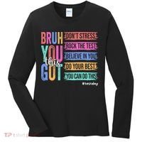 You Got This DonT Stress Rock The Test Test Day Women's Long Sleeve Shirt thumb 0