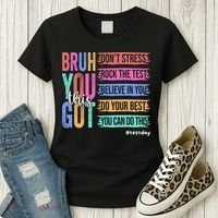 You Got This DonT Stress Rock The Test Test Day Women's T-Shirt thumb 3