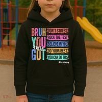 You Got This DonT Stress Rock The Test Test Day Kids Hoodie thumb 3
