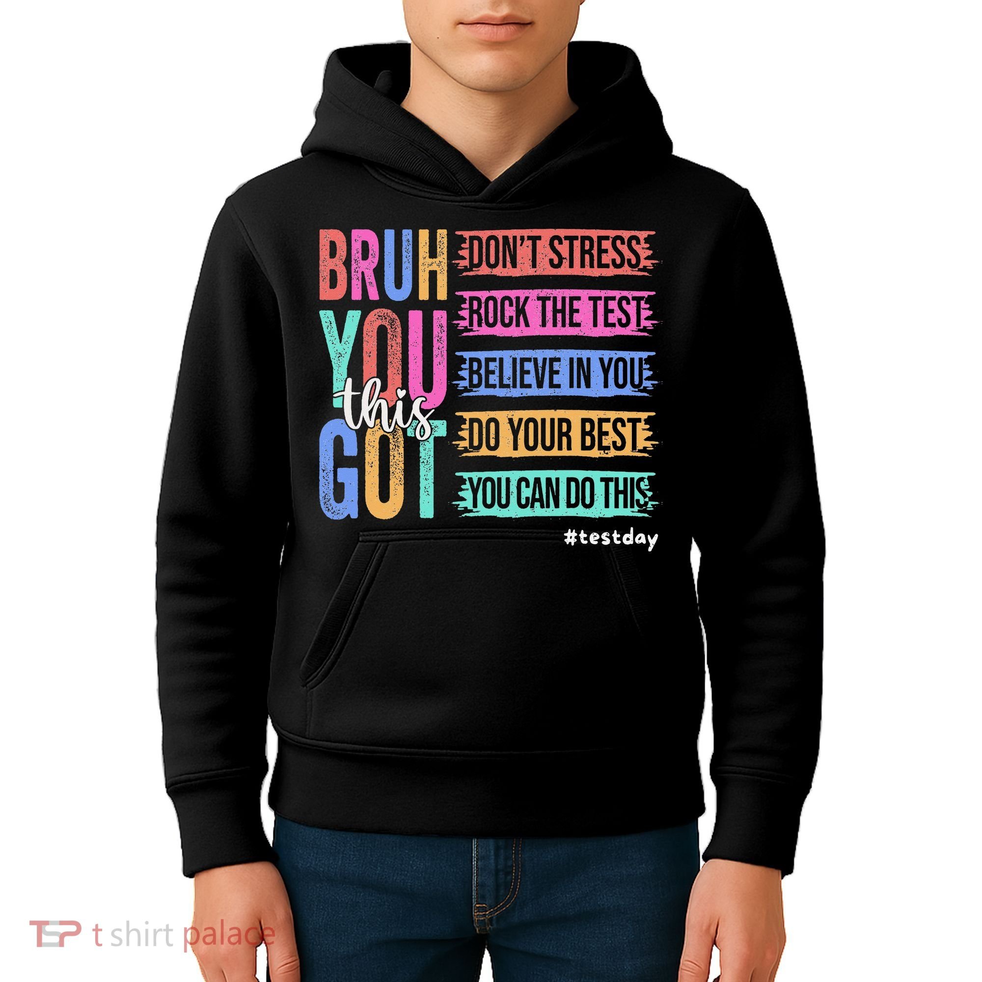 You Got This DonT Stress Rock The Test Test Day Kids Hoodie