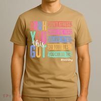 You Got This DonT Stress Rock The Test Test Day T-Shirt thumb 3