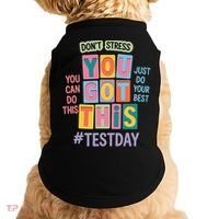 You Got This DonT Stress Rock The Test Test Day Doggie Tank thumb 0