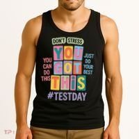 You Got This DonT Stress Rock The Test Test Day Tank Top thumb 3