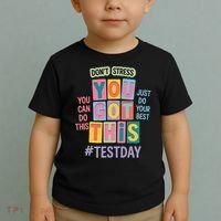 You Got This DonT Stress Rock The Test Test Day Toddler T-Shirt thumb 2