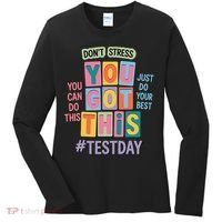 You Got This DonT Stress Rock The Test Test Day Women's Long Sleeve Shirt thumb 0
