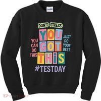 You Got This DonT Stress Rock The Test Test Day Kids Sweatshirt thumb 0