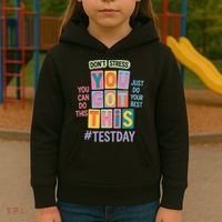 You Got This DonT Stress Rock The Test Test Day Kids Hoodie thumb 3