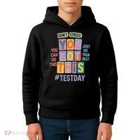 You Got This DonT Stress Rock The Test Test Day Kids Hoodie thumb 4
