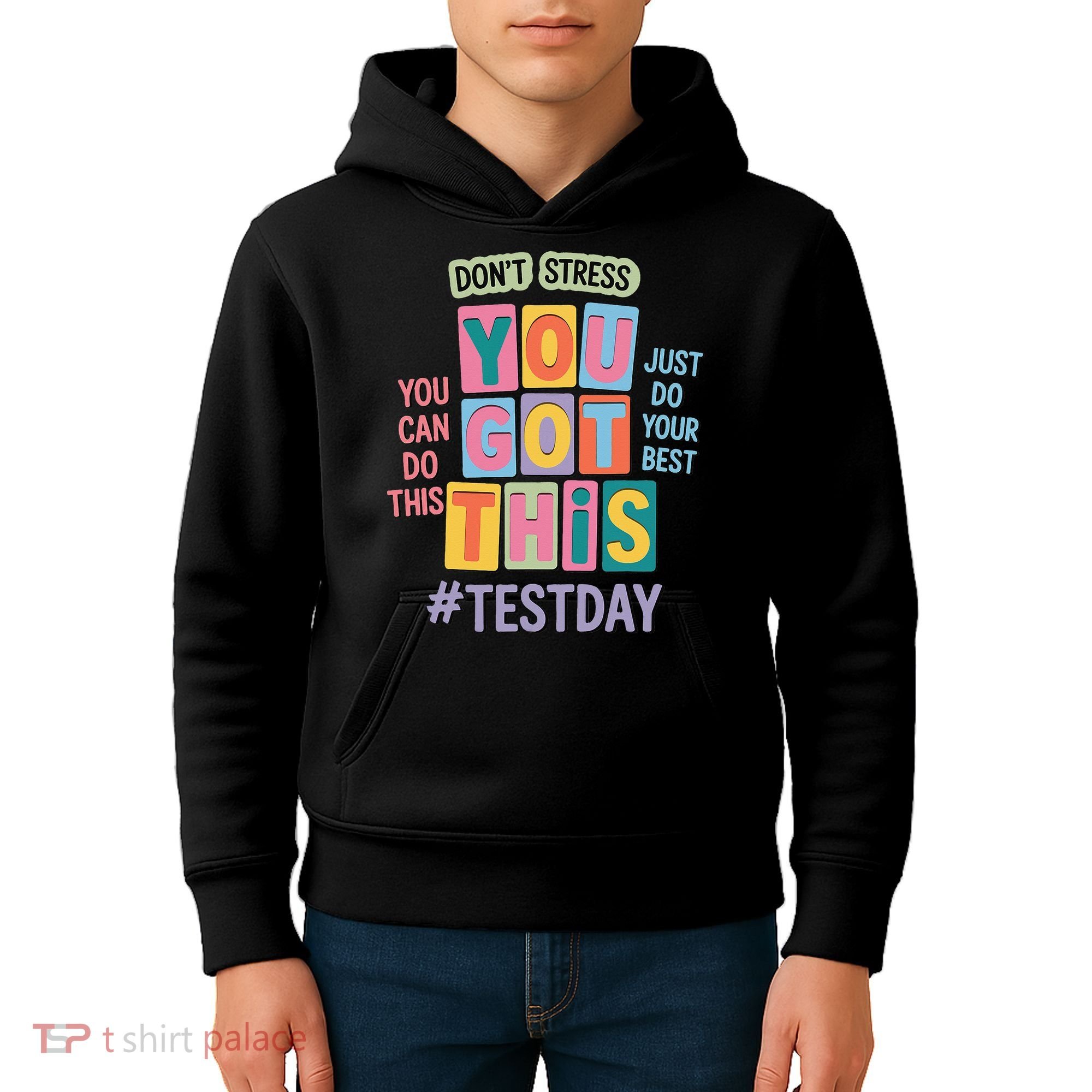 You Got This DonT Stress Rock The Test Test Day Kids Hoodie