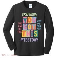 You Got This DonT Stress Rock The Test Test Day Kids Long Sleeve Shirt thumb 0