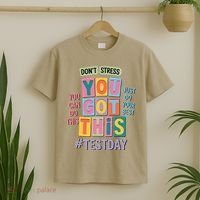 You Got This DonT Stress Rock The Test Test Day T-Shirt thumb 2