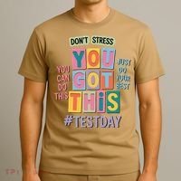 You Got This DonT Stress Rock The Test Test Day T-Shirt thumb 3