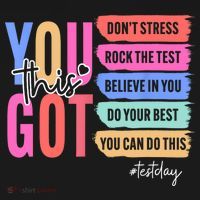You Got This Don'T Stress Rock The Test Test Day Student Hoodie thumb 2