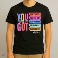 You Got This Don'T Stress Rock The Test Test Day Student T-Shirt thumb 3