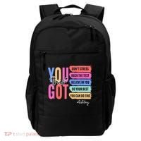 You Got This Don'T Stress Rock The Test Test Day Student Backpack thumb 0