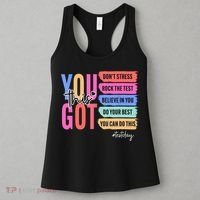 You Got This Don'T Stress Rock The Test Test Day Student Women's Tank Top thumb 3