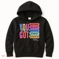 You Got This Don'T Stress Rock The Test Test Day Student Kids Hoodie thumb 0