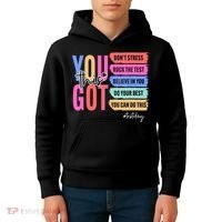 You Got This Don'T Stress Rock The Test Test Day Student Kids Hoodie thumb 4