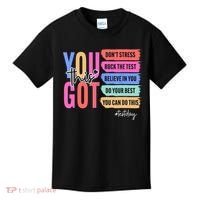You Got This Don'T Stress Rock The Test Test Day Student Kids T-Shirt thumb 0