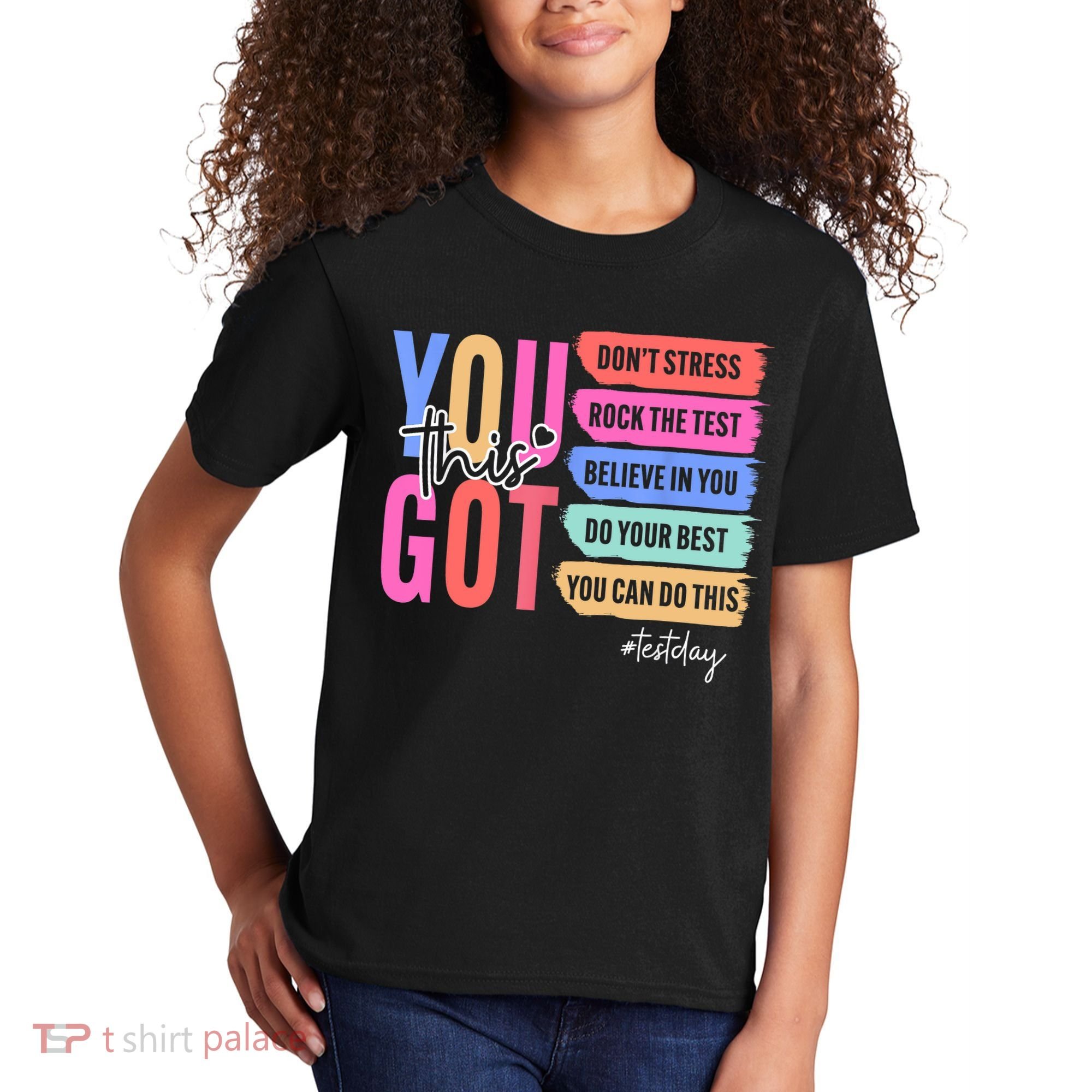 You Got This Don'T Stress Rock The Test Test Day Student Kids T-Shirt