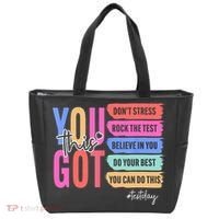 You Got This Don'T Stress Rock The Test Test Day Student Tote Bag thumb 0