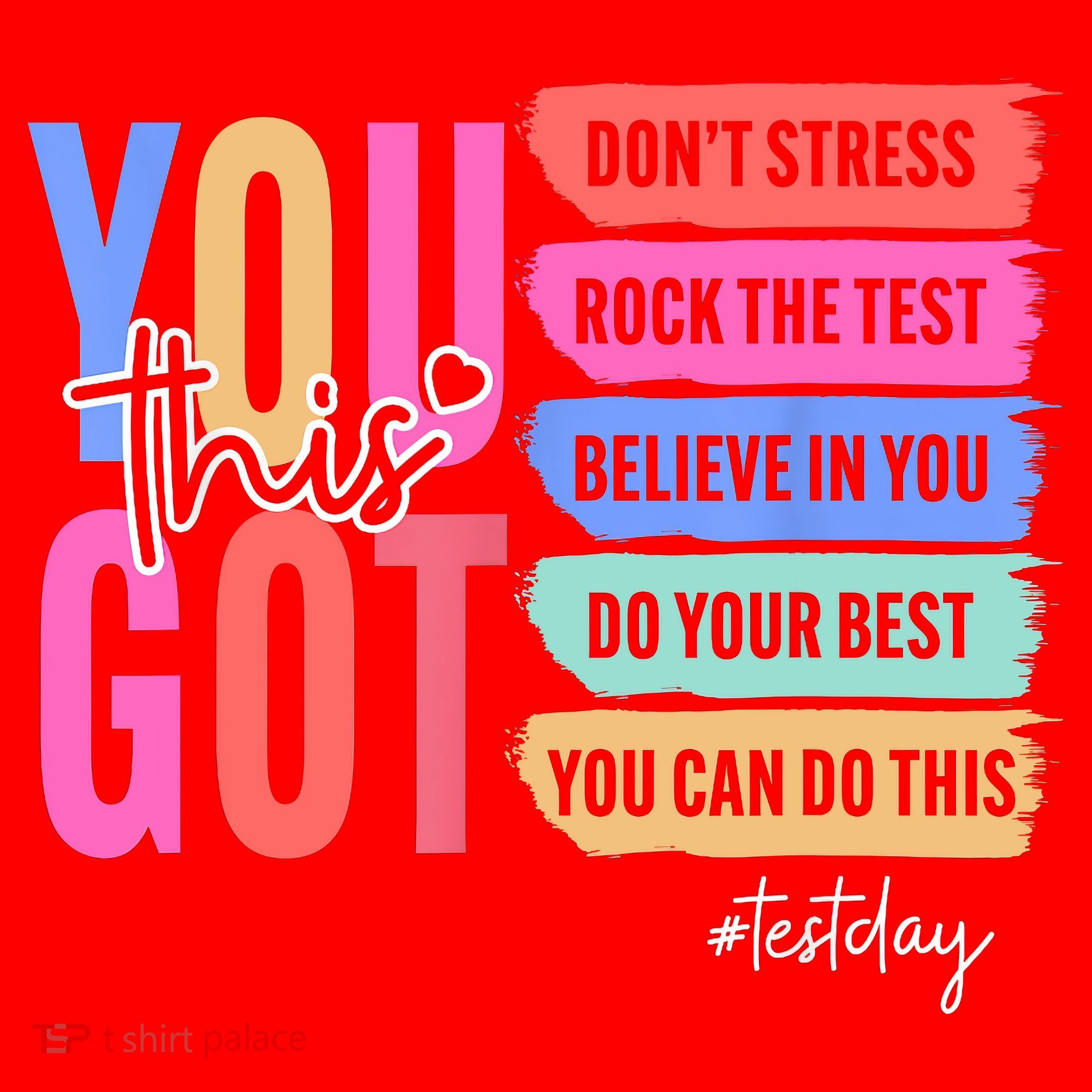You Got This Don'T Stress Rock The Test Test Day Student Santa Hat