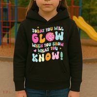 You Glow When You Show What You Know Kids Hoodie thumb 3