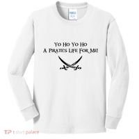 Yo Ho A Pirates Life For Me! Kids Long Sleeve Shirt thumb 0