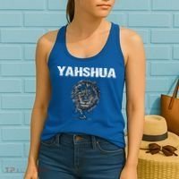 Yahshua Hebrew Christ Lion Tribe Of Judah Great Gift Women's Tank Top thumb 2