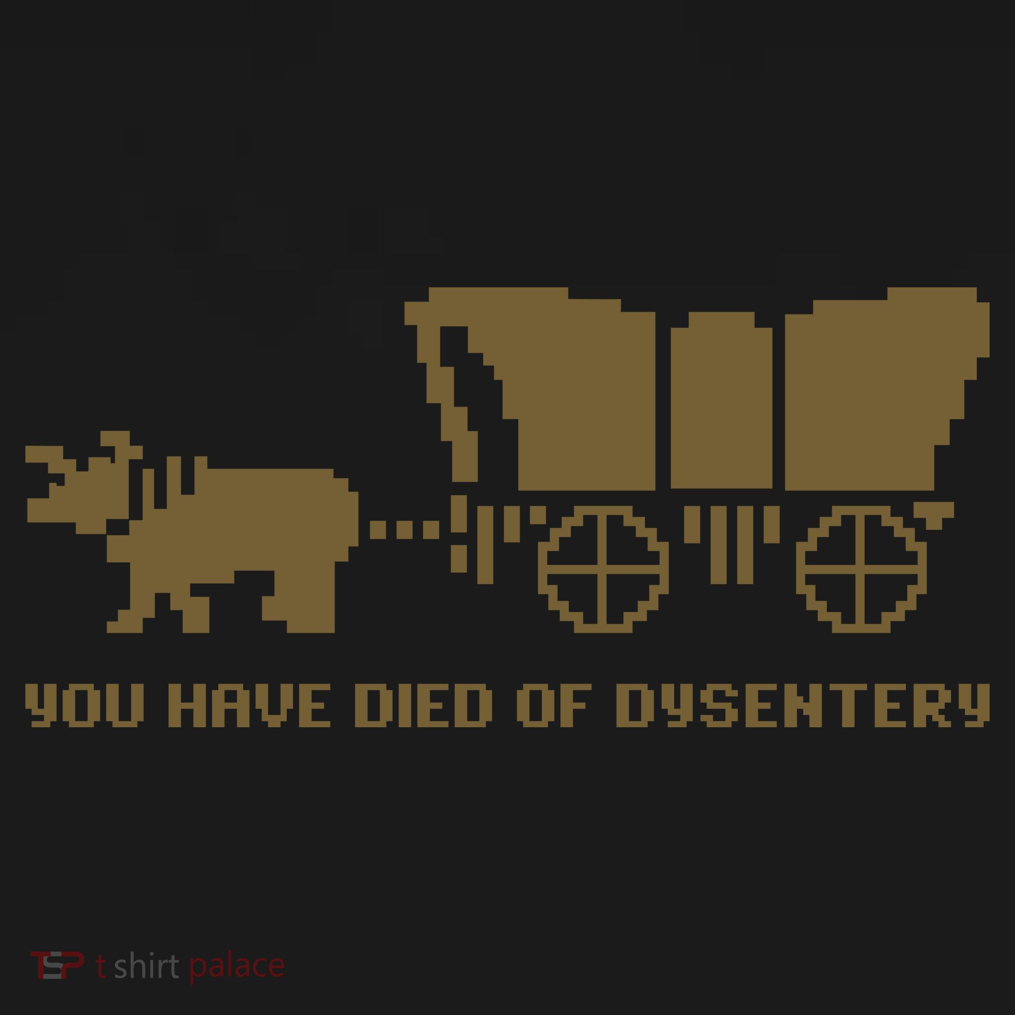 You Have Died Of Dysentery Oregon Trail Coaster