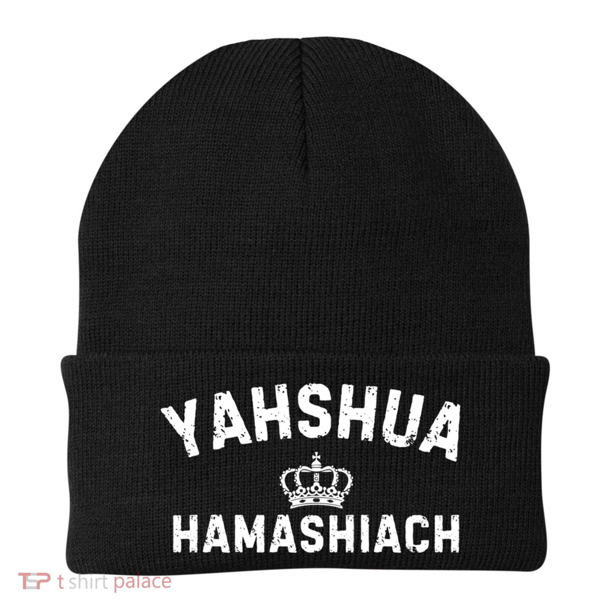 Yeshua Hamashiach Hebrew Messiah Jesus Funny Gift Beanie