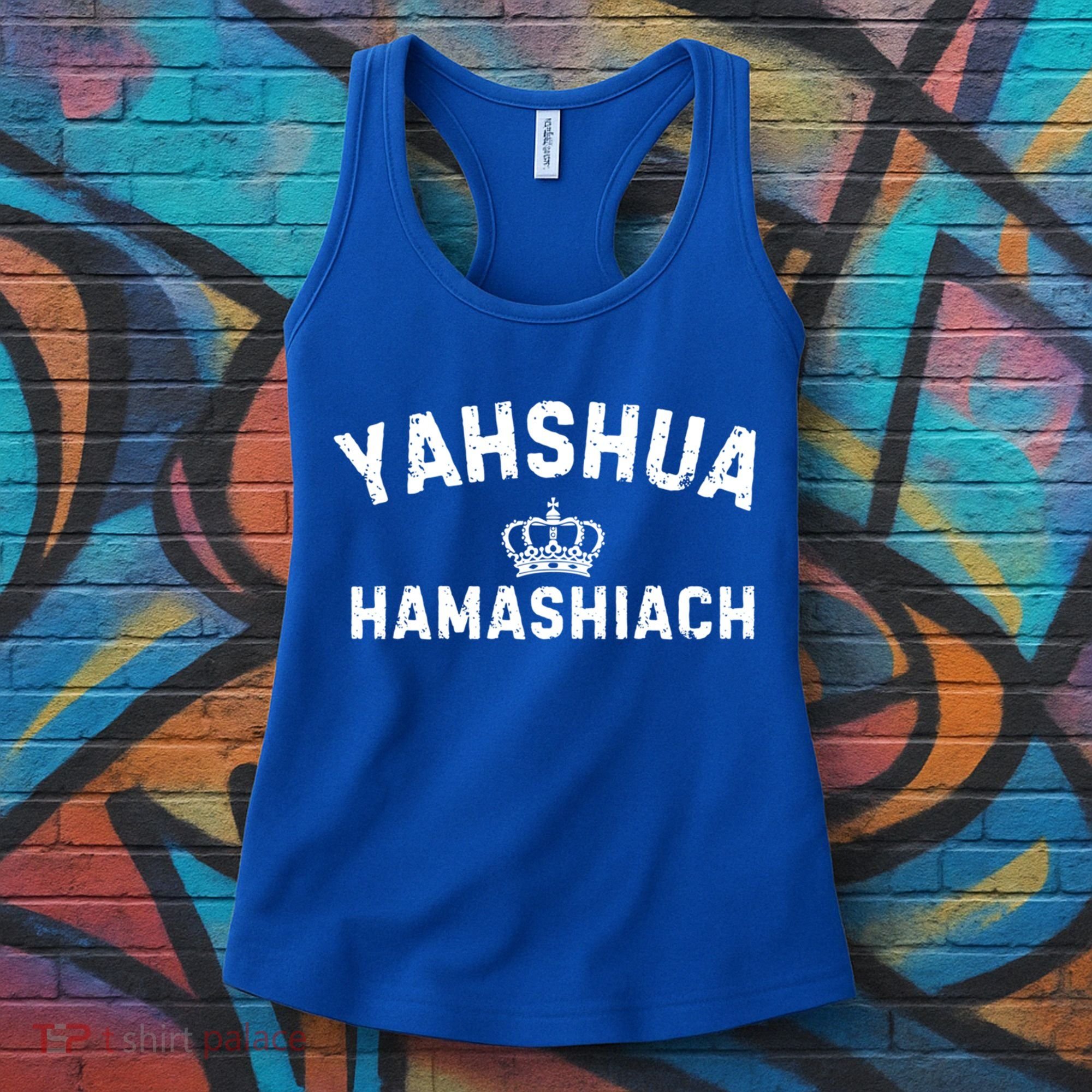 Yeshua Hamashiach Hebrew Messiah Jesus Funny Gift Women's Tank Top