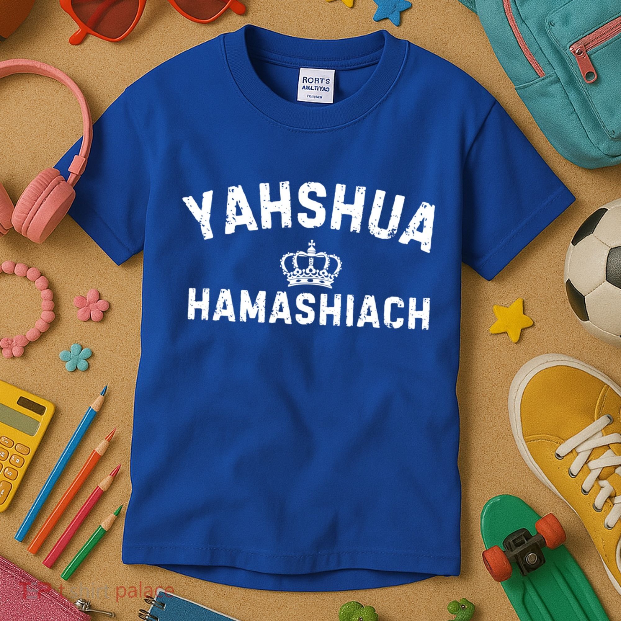 Yeshua Hamashiach Hebrew Messiah Jesus Funny Gift Kids T-Shirt