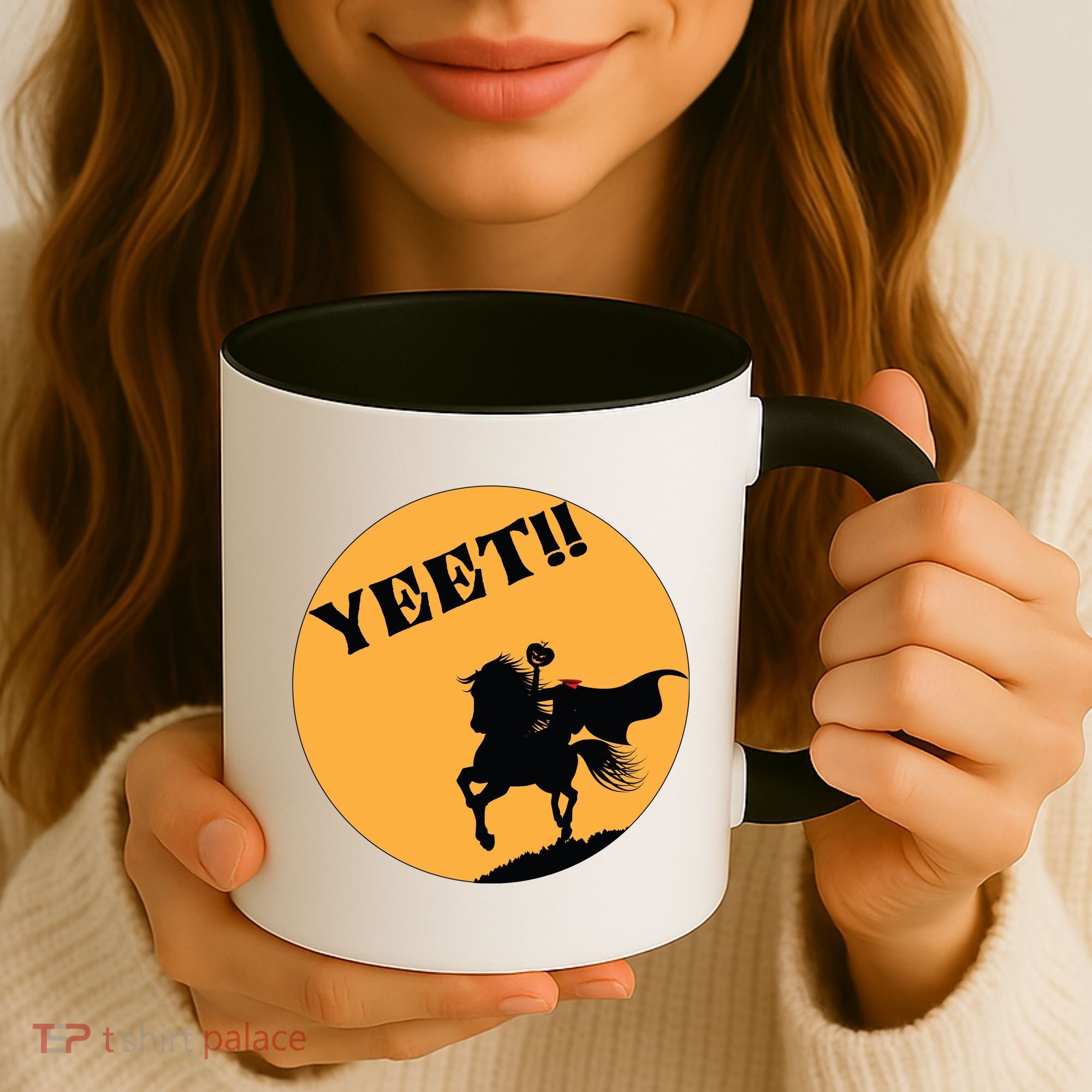 YEET!! Headless Horseman Funny Halloween Coffee Mug