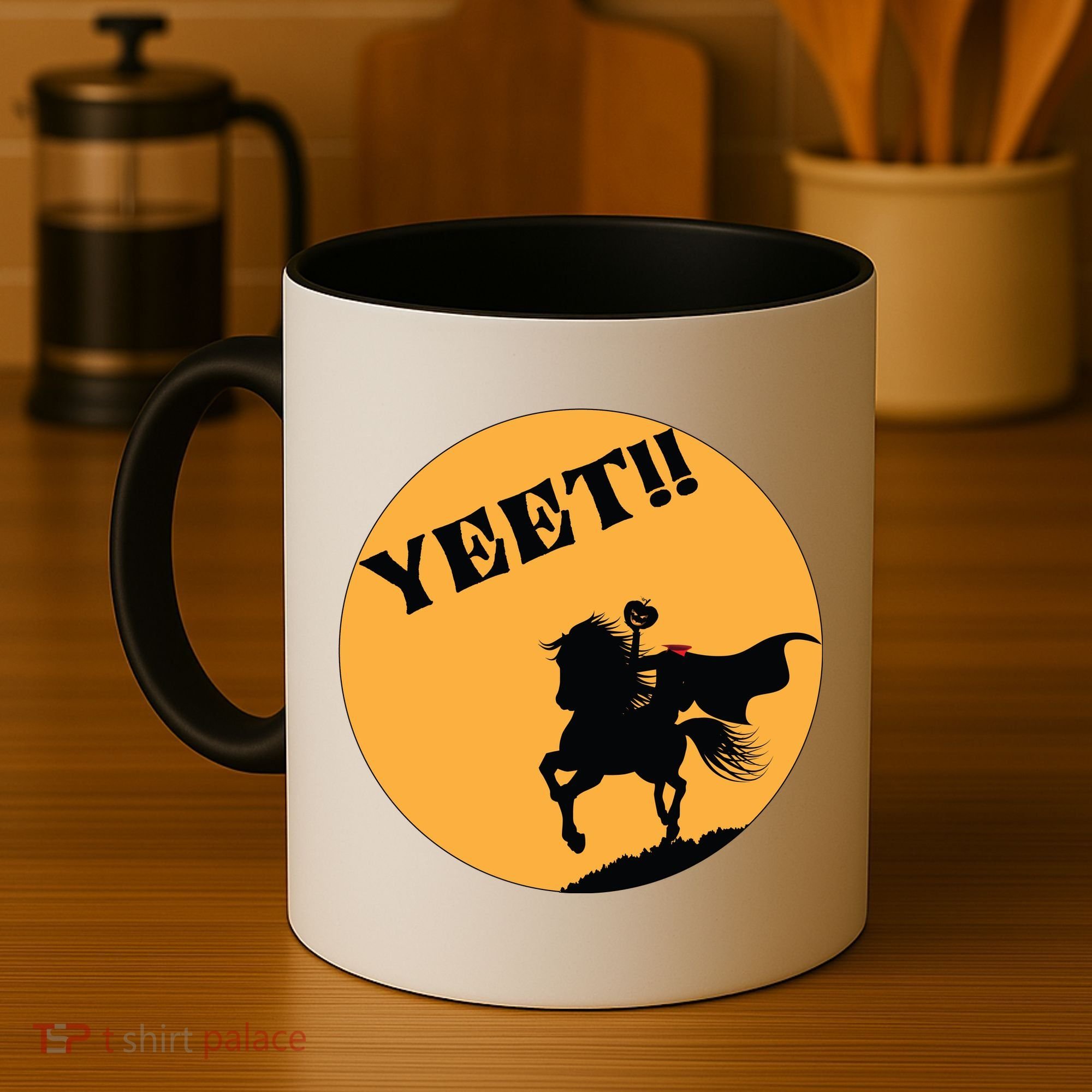 YEET!! Headless Horseman Funny Halloween Coffee Mug