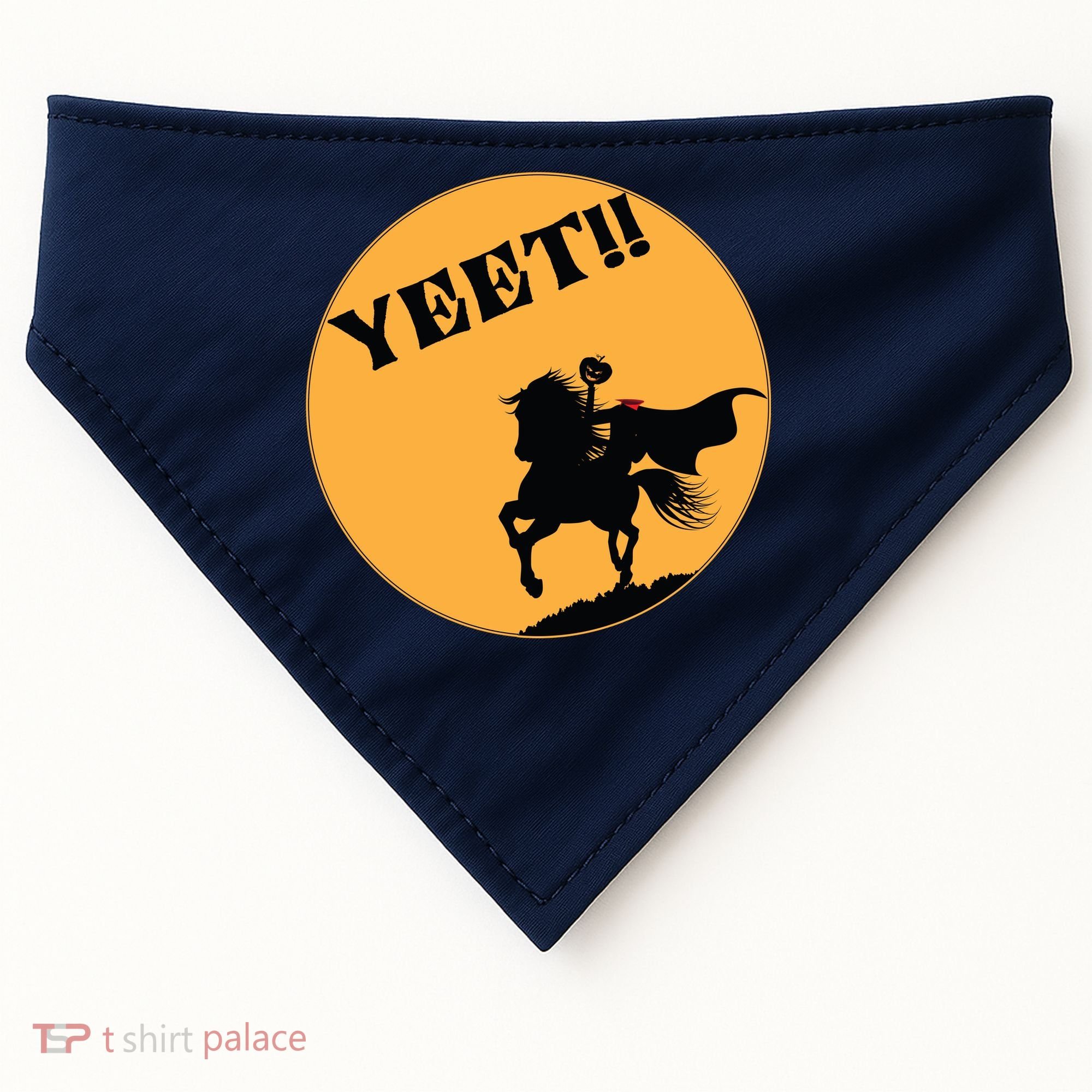 YEET!! Headless Horseman Funny Halloween USA-Made Doggie Bandana