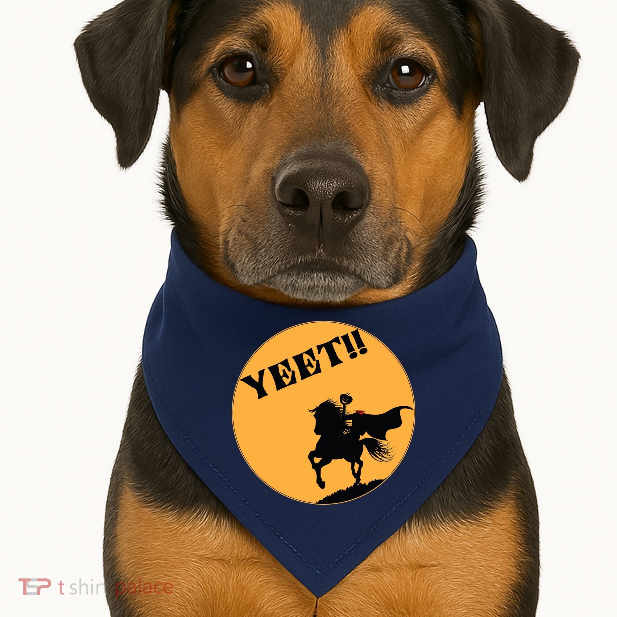 YEET!! Headless Horseman Funny Halloween USA-Made Doggie Bandana