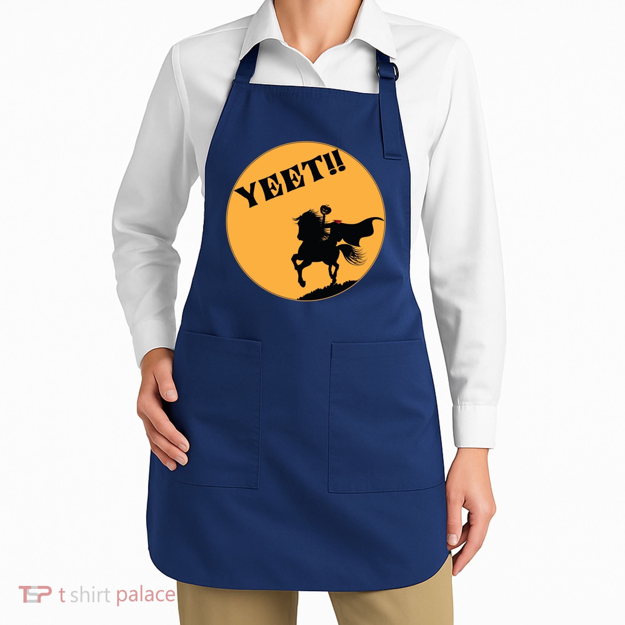 YEET!! Headless Horseman Funny Halloween Apron