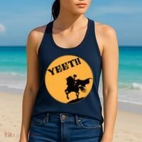 YEET!! Headless Horseman Funny Halloween Women's Tank Top thumb 2