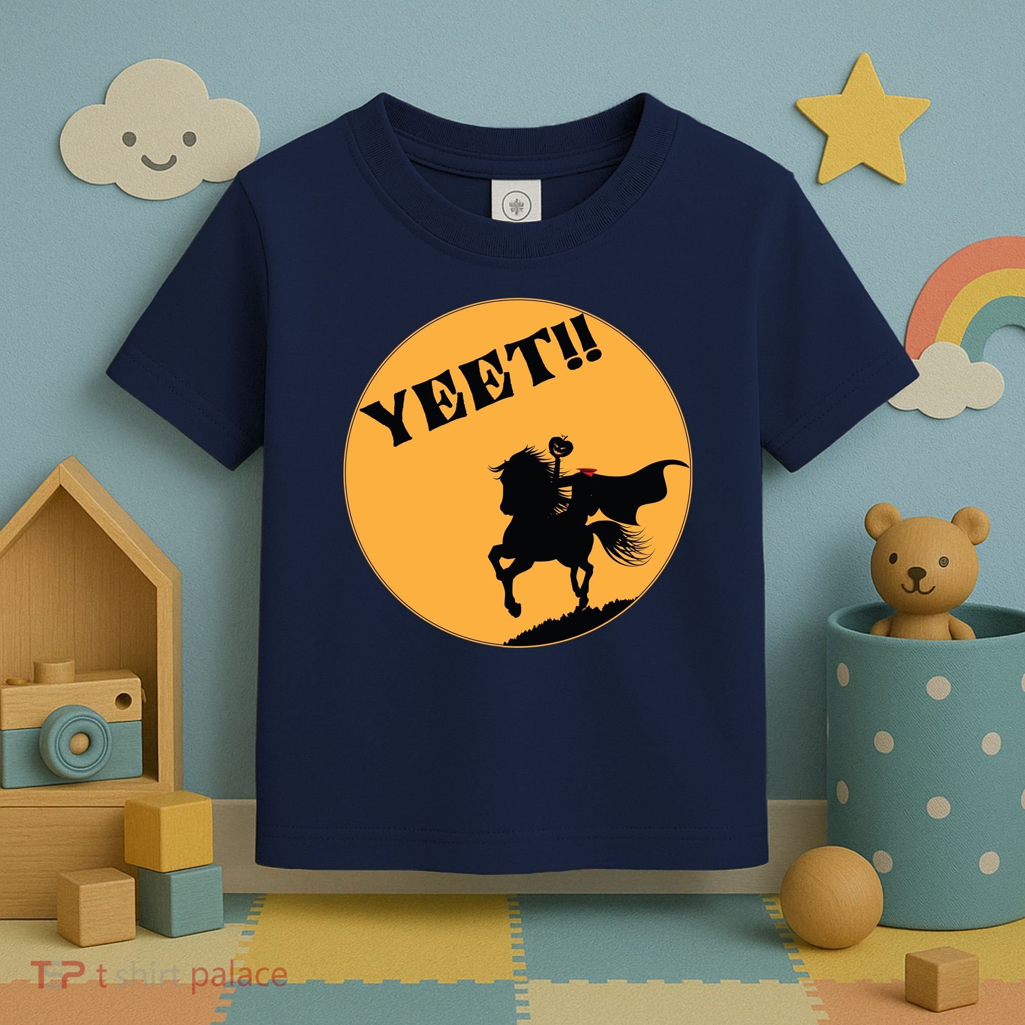 YEET!! Headless Horseman Funny Halloween Toddler T-Shirt