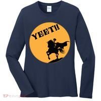 YEET!! Headless Horseman Funny Halloween Women's Long Sleeve Shirt thumb 0