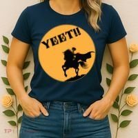 YEET!! Headless Horseman Funny Halloween Women's T-Shirt thumb 2