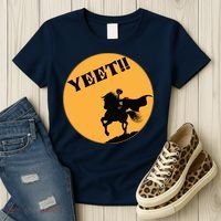 YEET!! Headless Horseman Funny Halloween Women's T-Shirt thumb 3
