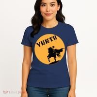 YEET!! Headless Horseman Funny Halloween Women's T-Shirt thumb 4