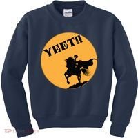 YEET!! Headless Horseman Funny Halloween Kids Sweatshirt thumb 0