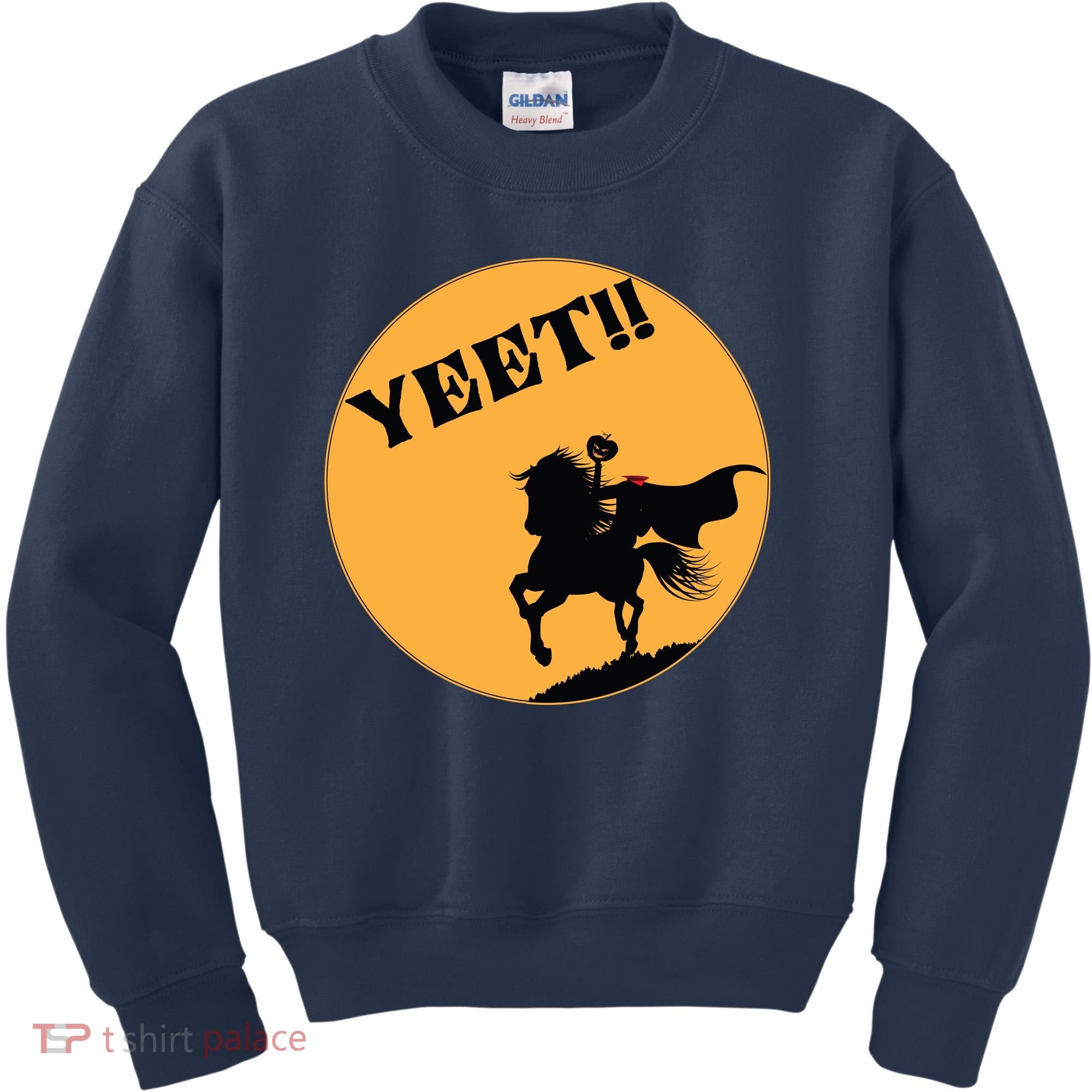 YEET!! Headless Horseman Funny Halloween Kids Sweatshirt