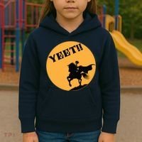 YEET!! Headless Horseman Funny Halloween Kids Hoodie thumb 3