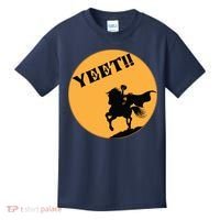 YEET!! Headless Horseman Funny Halloween Kids T-Shirt thumb 0
