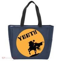 YEET!! Headless Horseman Funny Halloween Tote Bag thumb 0