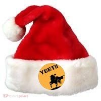 YEET!! Headless Horseman Funny Halloween Santa Hat thumb 0
